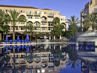 El Hotel Dunas Mirador, activo del grupo Hispania, ubicado en la isla de Gran Canaria, en una foto promocional.