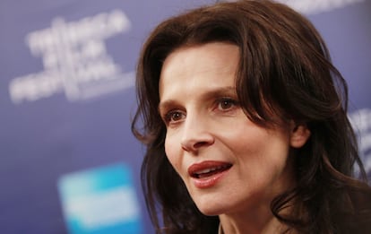 La actriz francesa Juliette Binoche durante el Festival.