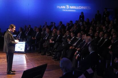 Mario Armero, vicepresidente de la patronal Anfac en la presentación del plan.