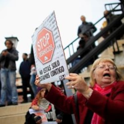 Protesta contra los desahucios