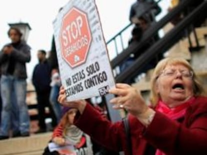 Protesta contra los desahucios