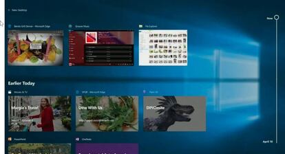 Timeline permitirá retomar sesiones de Windows en distintas plataformas