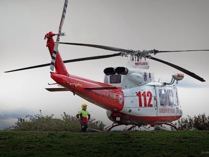 Helicóptero del 112 en una imagen de archivo.