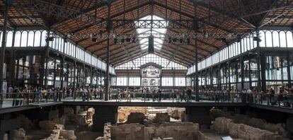 El nuevo centro cultural del Born, con las ruinas de las casas en la Guerra de Secesión.