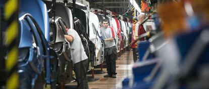 Cadena de montaje de Seat en Martorell.