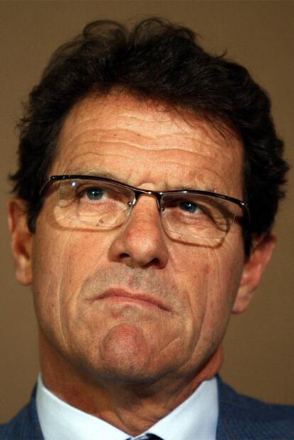 Fabio Capello, entrenador de Inglaterra.