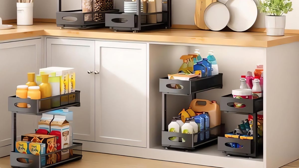 Organizer for kitchen and bathroom.