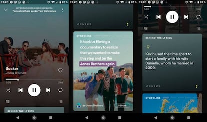 Aspecto de los Stories de Spotify