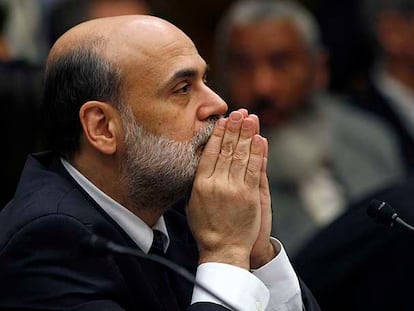 El presidente de la Reserva Federal, Bern Bernanke, en una reciente  comparecencia en Washington.