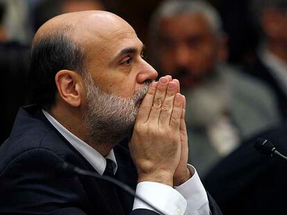 El presidente de la Reserva Federal, Bern Bernanke, en una reciente comparecencia en Washington.