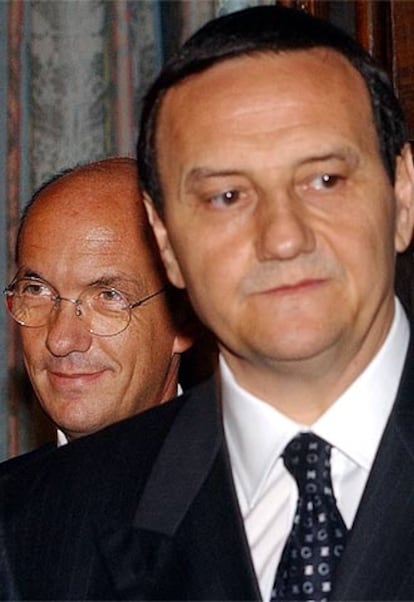 Marco Follini (izquierda) y Mario Baccini.