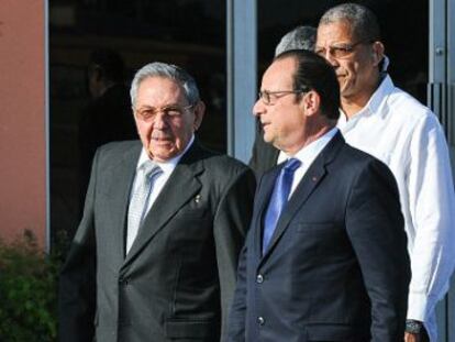 Raul Castro e François Hollande, em maio em Havana.