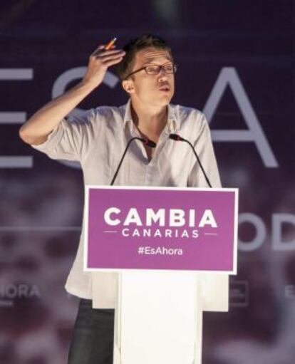 íñigo Errejón, esta semana en Las Palmas.