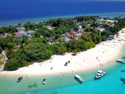 La isla de Fulidhoo (Maldivas).