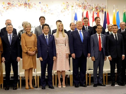 'Foto de familia' de la cumbre del G20 en Osaka.