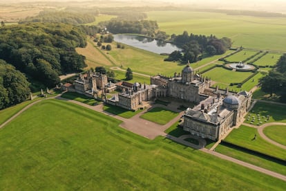 Vista aérea del castillo Howard.