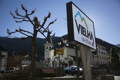 El centro de Vielha, en el Valle de Arán.