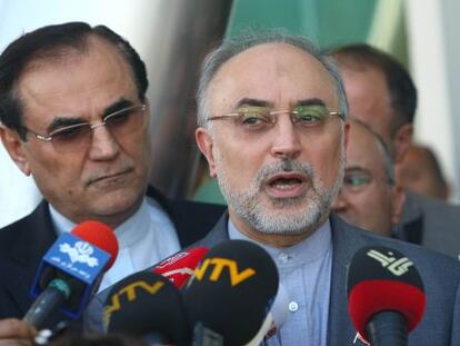El ministro de Exteriores iraní, Ali Akbar Salehi, ayer en Ankara.