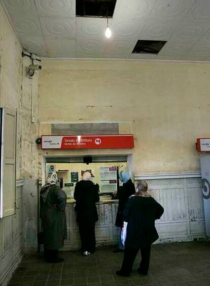 Un aspecto de la degradada estación de Martorell.