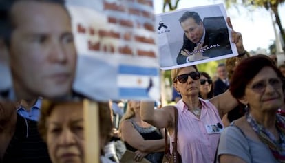 Protesta a favor de Alberto Nisman.