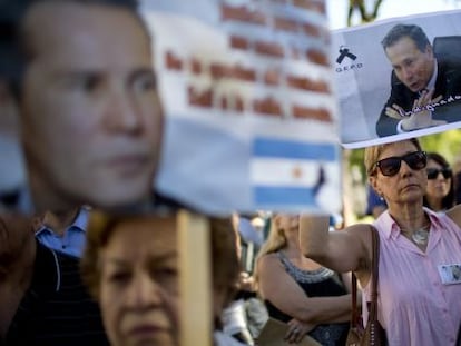 Protesto em favor de Alberto Nisman.