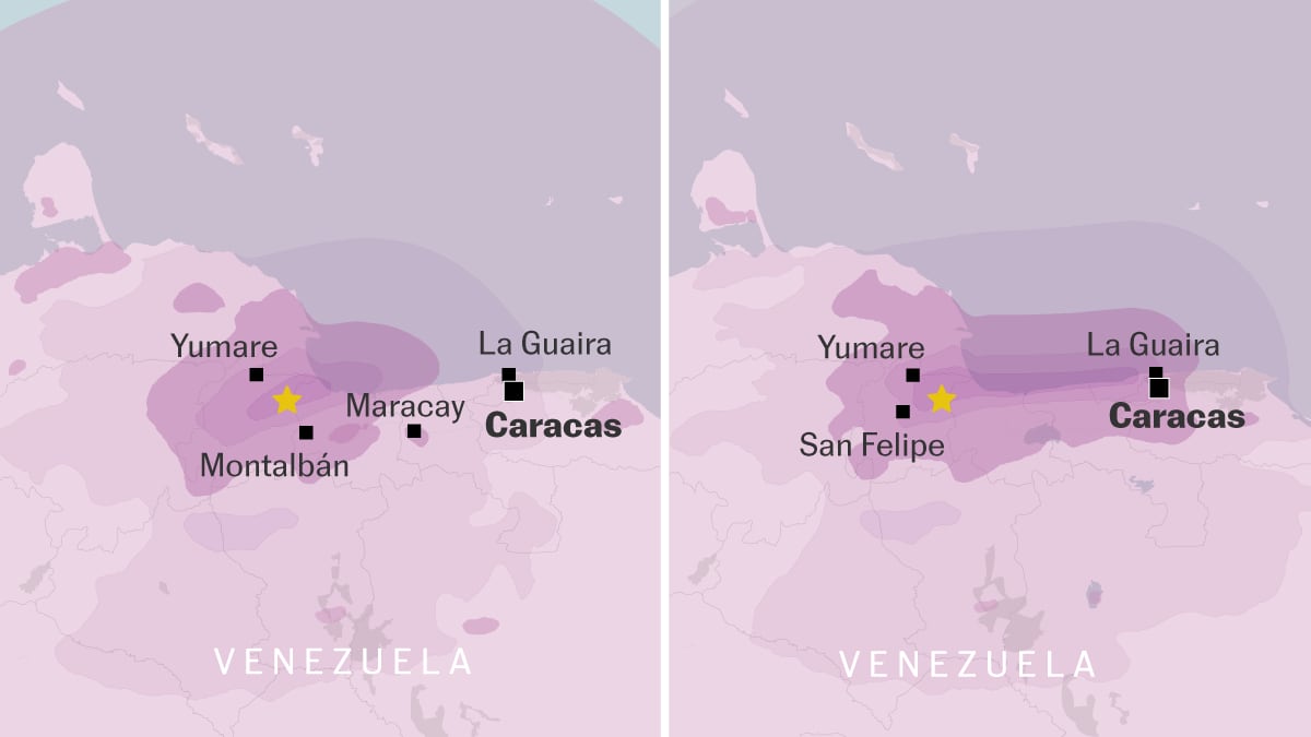Mapas y primeros datos del devastador doble terremoto en Venezuela