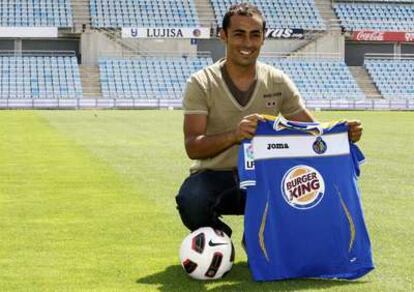 Diego Castro, en su presentación con el Getafe.