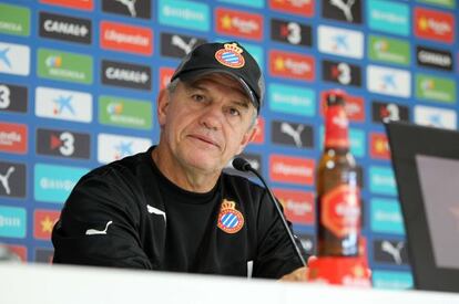 Javier Aguirre, en su etapa como entrenador del Espanyol.