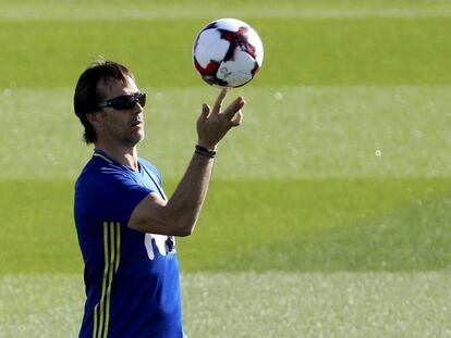Lopetegui, en un entrenamiento.