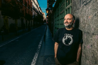 Gerardo Urchaga, en el barrio de Malasaña, en Madrid.