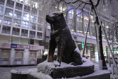 Estatua de 'Hachiko'.