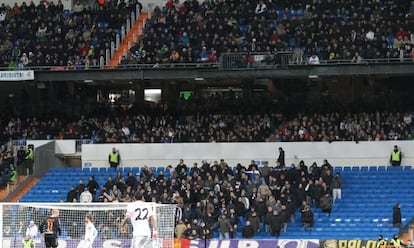 The stand where the Ultras Sur once thronged but now only half-fill.