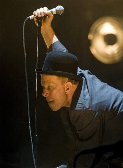 Tom Waits en un momento de su actuación.