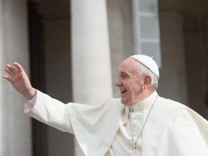 O Papa Francisco na &uacute;ltima quarta, no Vaticano.