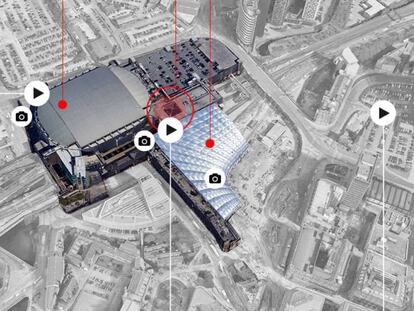 Gráfico de reconstrucción del atentado en el Manchester Arena.