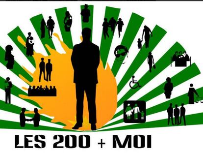 Imagen difundida en redes sociales para apoyar la campaña #les200.