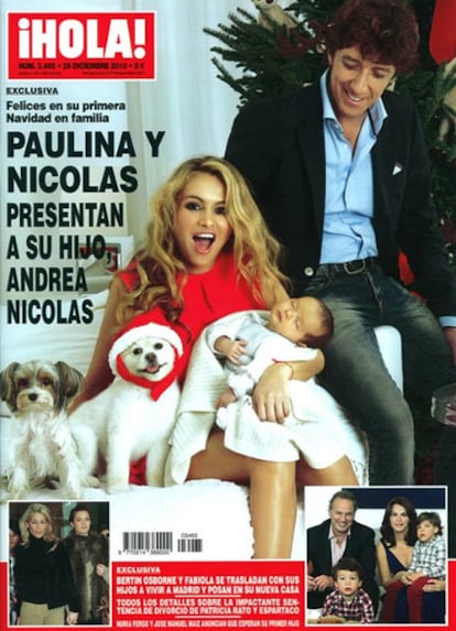 Portada de la revista <i>¡Hola!</i>, del 29 de diciembre de 2010