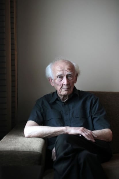 El sociólogo polaco Zygmunt Bauman, el sábado en Madrid.