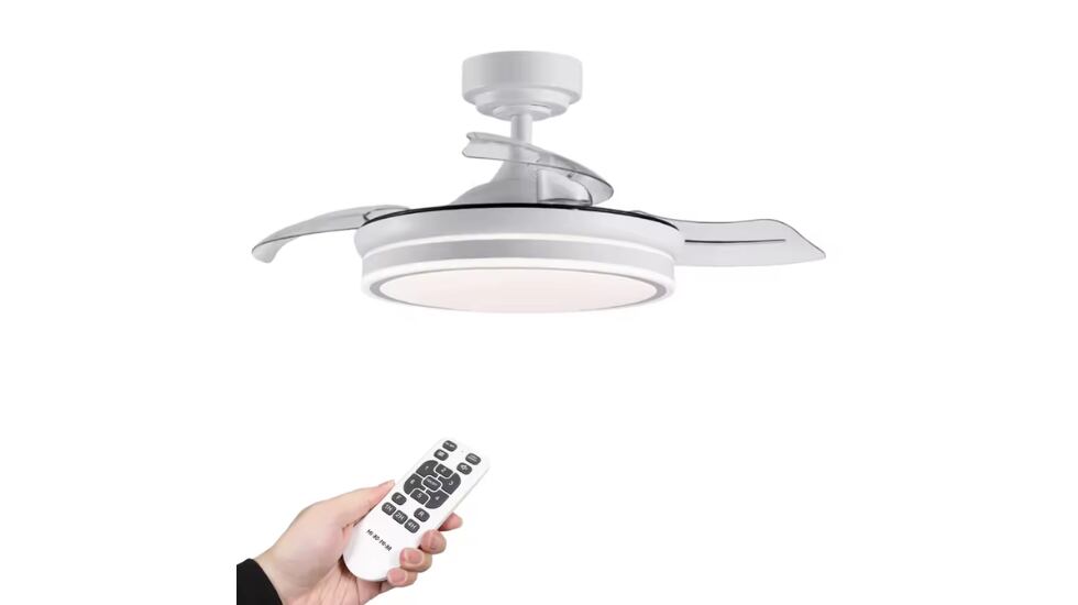 La luz del ventilador se puede configurar en tres tonalidades.