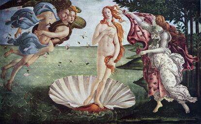La obra 'El nacimiento de Venus' de Sandro Botticelli. 
