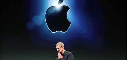 Tim Cook, CEO de Appple, durante la presentación