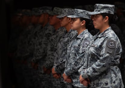 Elementos de la Guardia Nacional en Ciudad de México.
