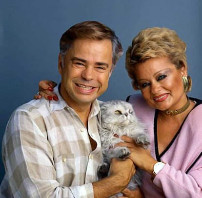 Los auténticos Jim y Tammy Faye Bakker.