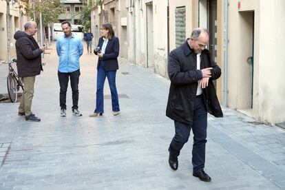 El secretario general de Junts, Jordi Turull, el pasado viernes en la sede del partido en Barcelona.