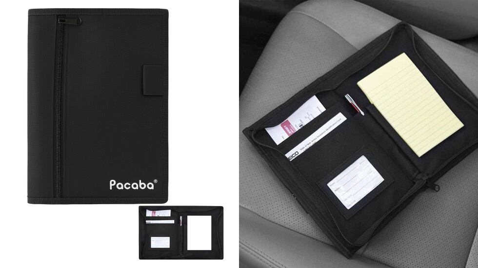 Organizador para la guantera del coche.