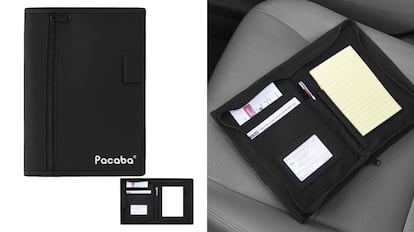 organizador para la documentacion del coche