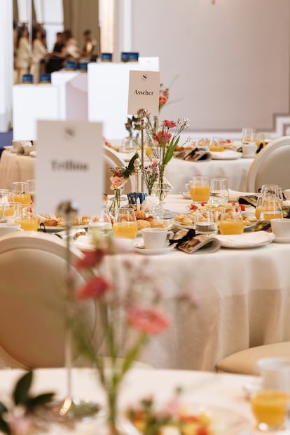 Detalle de las mesas en el Mandarin Oriental Ritz.