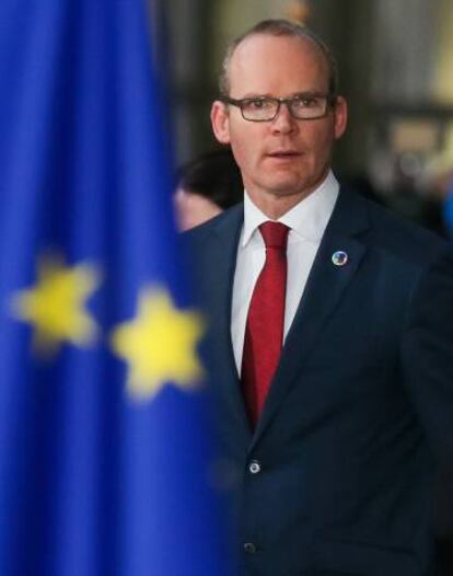 El ministro de Exteriores irlandés, Simon Coveney.