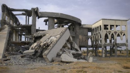 El aeropuerto de Gaza en la actualidad