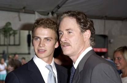 Hayden Christensen com Kevin Kline durante a exibição de ‘Tempo de recomeçar’ no Festival de Cinema de Toronto de 2001. 